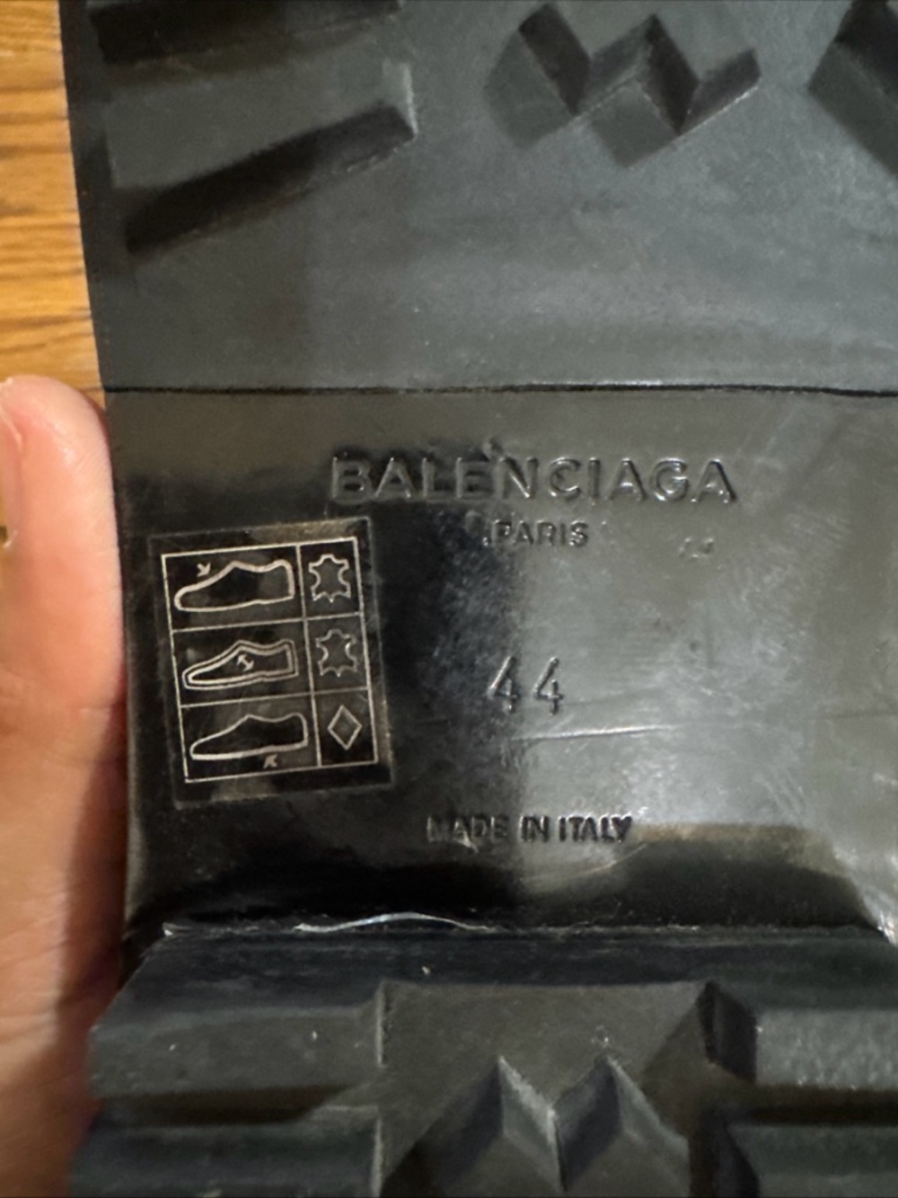 Balenciaga Paris Men’s Monk Leather Dress Shoes Size 44 US 11 Black - Picture 7 of 11